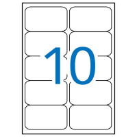 Apli Etiquetas Blancas Calidad Foto 99.1 x 57.0mm 10 Hojas