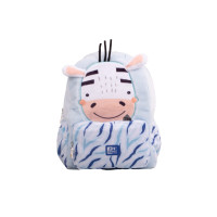 Oxford Kids Mochila Infantil 8.5L Tacto Suave Peluche Surtido Zoe Cebra - Diseño Divertido de Cebra - Tacto Suave de Peluche - Capacidad de 8.5L - Ideal para Niños
