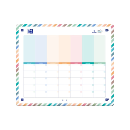 Oxford Planner Magnetico para Nevera - Organiza tu Semana con Facilidad - Incluye Iman para Fijar en la Nevera - Ideal para Planificar Tareas y Eventos