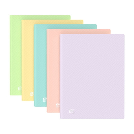 Oxford Urban A4 Carpeta de 20 Fundas Soldadas A4 - Tapa de Plastico Translucido - Colores Pastel Surtidos