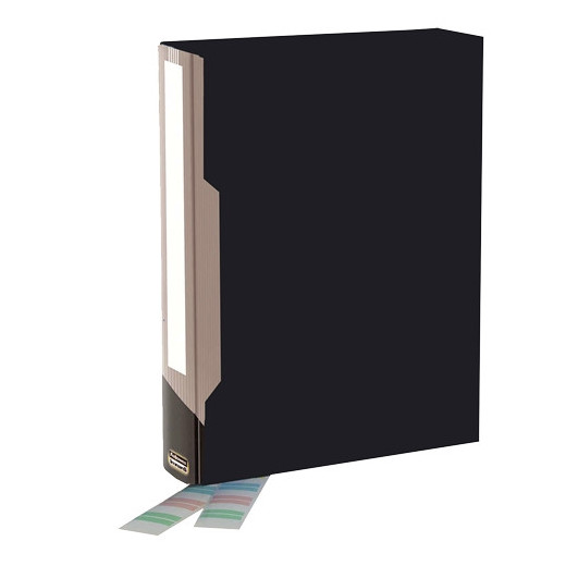 Bankers Box Carpeta Porta-Fundas Polipropileno Flexible - 100 Fundas - Etiquetas Personalizables - Dimensiones Externas 6.50x31.50x23.50cm - Dimensiones Internas 11.81x9.63cm