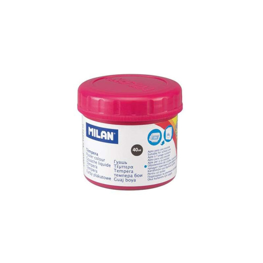 Milan Bote de Tempera 40ml - Secado Rapido - Mezclable - Color Magenta