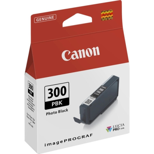 Canon PFI300 Negro Photo Cartucho de Tinta Original - 4193C001/PFI300PBK