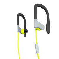 Energy Sistem Auriculares Sport 1 Microfono - Ajuste Seguro - Resistente al Sudor - Control de Conversacion - Microfono - Color Amarillo