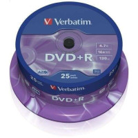 Verbatim DVD+R 16x 4.7GB (Tarrina 25 Uds)