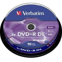 Verbatim DVD+R Doble Capa 8x 8.5GB (Tarrina 10 Uds)