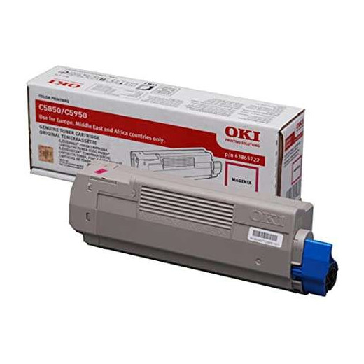 OKI C5850/C5950/MC560 Magenta Cartucho de Toner Original - 43865722