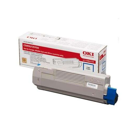 OKI C5850/C5950/MC560 Cyan Cartucho de Toner Original - 43865723