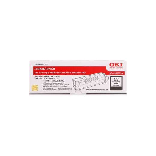 OKI C5850/C5950/MC560 Negro Cartucho de Toner Original - 43865724