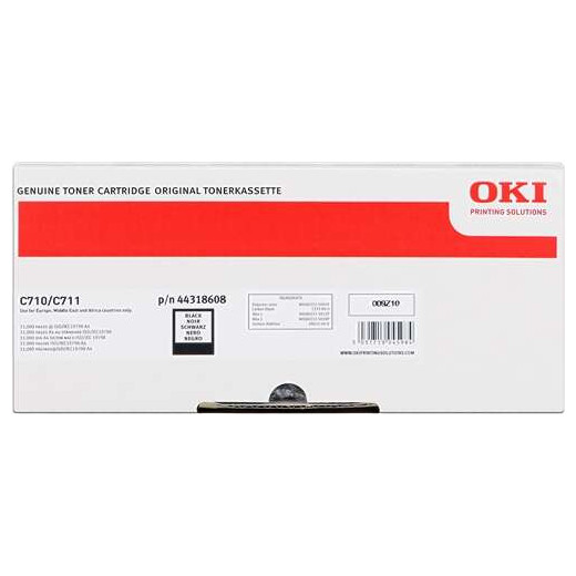 OKI C710/C711 Negro Cartucho de Toner Original - 44318608