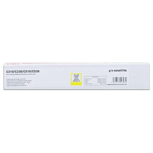 OKI C310/C510/MC351/MC361 Amarillo Cartucho de Toner Original - 44469704