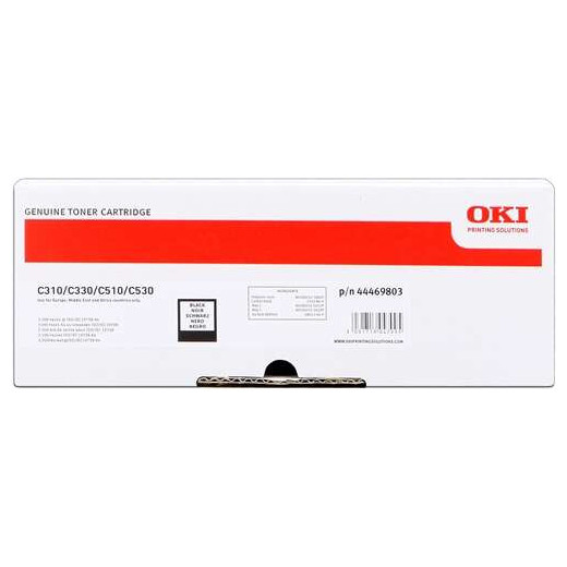 OKI C310/C510/MC351/MC361 Negro Cartucho de Toner Original - 44469803