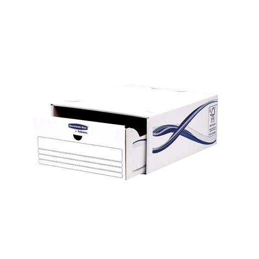 Fellowes Bankers Box Basic Pack de 5 Cajones Archivadores - Carton Reciclado Certificacion FSC