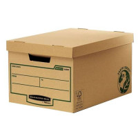 Fellowes Bankers Box Earth Maxi Contenedor de Archivos - Montaje Manual - Carton Reciclado Certificacion FSC - Color Marron