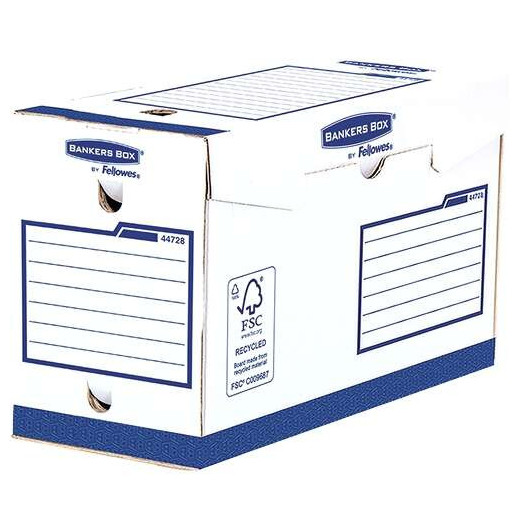 Fellowes Bankers Box Basic Pack de 20 Cajas de Archivo Definitivo A4+ 150mm - Extra Resistente - Montaje Manual - Carton Reciclado Certificacion FSC