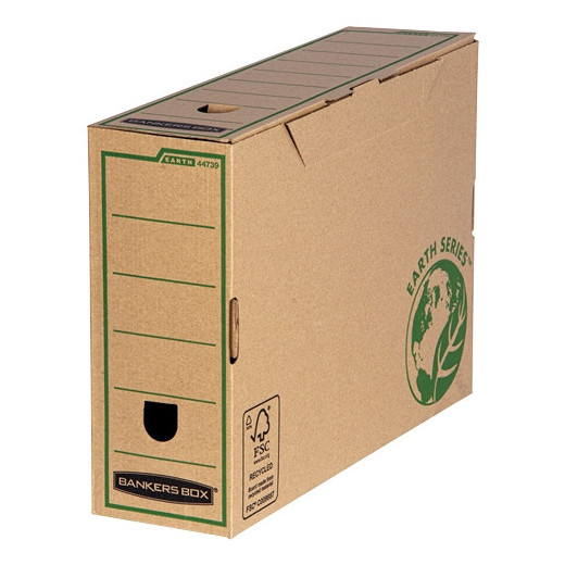 Bankers Box Caja de Archivo Tamaño A4 - Fabricada en Carton Reciclado - Certificacion FSC - Compatible con Contenedores Earth Series