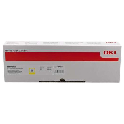 OKI C831/C841 Amarillo Cartucho de Toner Original - 44844505