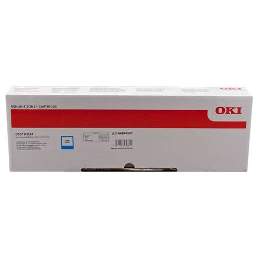 OKI C831/C841 Cyan Cartucho de Toner Original - 44844507