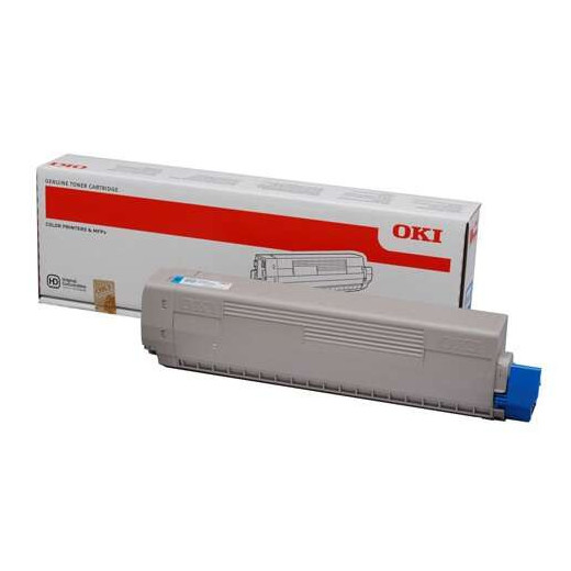 OKI C822 Cyan Cartucho de Toner Original - 44844615