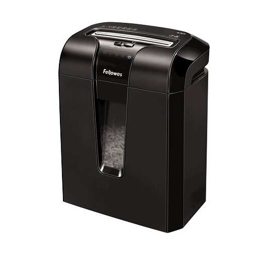 Fellowes 63Cb Destructora de Papel Manual Corte en Particulas P-3 - Destruye hasta 10 Hojas a la Vez - Capacidad de la Papelera 19L - Color Negro