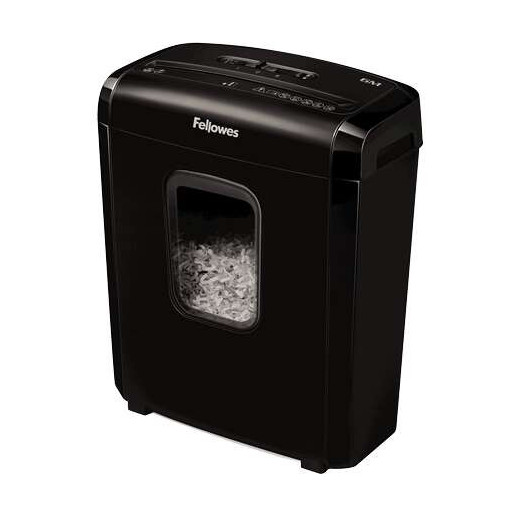 Fellowes 6M Destructora de Papel Manual Minicorte - Destruye hasta 6 Hojas - 13L