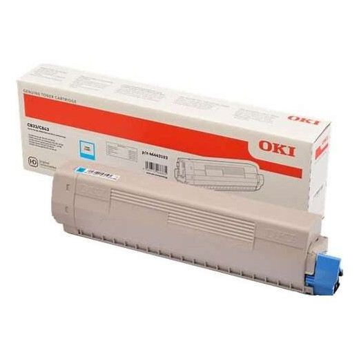 OKI C833/C843 Cyan Cartucho de Toner Original - 46443103