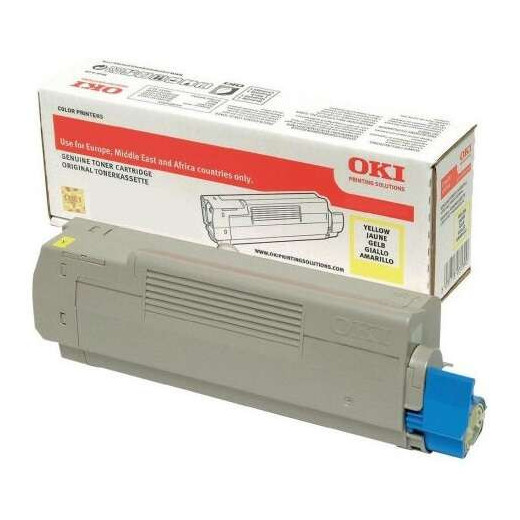 OKI C712 Amarillo Cartucho de Toner Original - 46507613