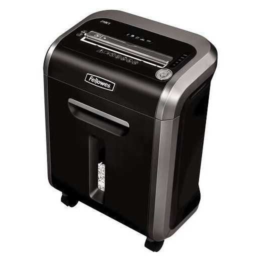 Fellowes 79Ci Destructora de Papel Manual Corte en Particulas P-4 - Destruye hasta 16 Hojas - Capacidad de la Papelera 23L - Color Negro