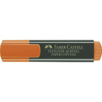 Faber-Castell Rotulador Marcador Fluorescente Textliner 48 - Punta Biselada - Trazo entre 1.2mm y 5mm - Tinta con Base de Agua - Color Naranja