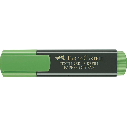 Faber-Castell Rotulador Marcador Fluorescente Textliner 48 - Punta Biselada - Trazo entre 1.2mm y 5mm - Tinta con Base de Agua - Color Verde