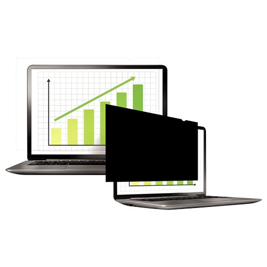 Fellowes Filtro de Privacidad para Pantalla - Vision Lateral Oscurecida Desde 30º - Protege de Polvo y Arañazos - Reduce Brillos - Facil de Colocar - 310mmx175mm
