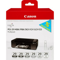 Canon PGI29 Pack de 6 Cartuchos de Tinta Originales - 4868B018