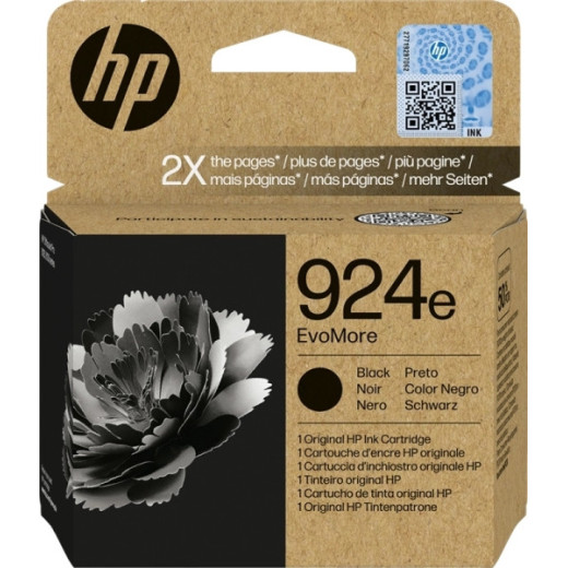 HP 924e Negro Cartucho de Tinta Original - 4K0V0NE