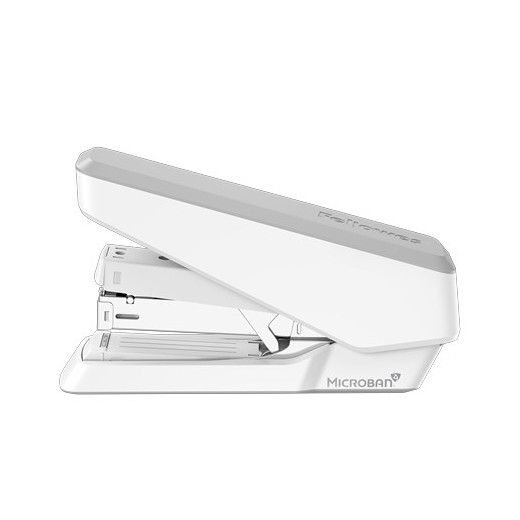 Fellowes Grapadora de Carga Completa para 40 Hojas - Diseño Duradero y Libre de Atascos - Proteccion Antibacteriana Microban - Opcion de Clavado a Tableros de Anuncios