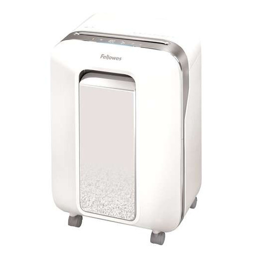 Fellowes LX201 Destructora de Papel Manual Microcorte P-5 - Destruye hasta 12 Hojas - Capacidad de la Papelera 22L - Color Blanco