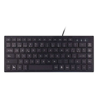 Unykach KB302 Mini Teclado USB con 83 Teclas - Ultraplano - Color Negro