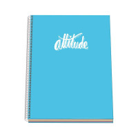 Dohe Serie Pastel Cuaderno con Espiral - Tamaño A4 de 100 Hojas 90gr - Hojas Microperforadas con 4 Taladros - Cuadricula 5mm - Color Azul Pastel