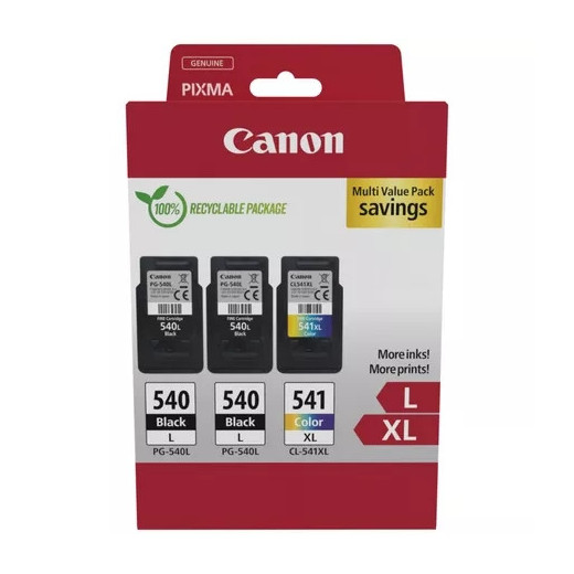 Canon PG540L Negro + CL541XL Color Pack de 2 Cartuchos de Tinta Originales - 5224B017