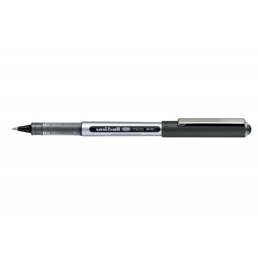 Uni-ball Eye Micro UB-150 Boligrafo de Tinta Liquida - Punta de Bola 0.5mm - Tinta Resistente al Agua y Luz - Sistema de Control de Tinta - Color Negro