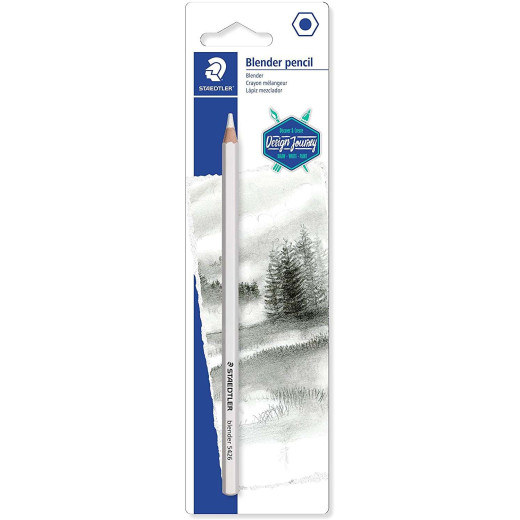 Staedtler Design Journey Iluminador 5426 Lapiz Iluminador Hexagonal - Para Mezclar y Suavizar - Madera de Bosques Sostenibles - Color Blanco