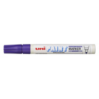 Uni-ball PX-20 Marcador de Pintura - Punta Acrilica de Bala 2.2-2.8mm - Permanente en Todas las Superficies - Resistente a Luz y Agua - Cuerpo de Aluminio - Color Violeta