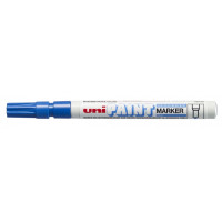 Uni-ball PX-21 Paint Marker - Marcador de Pintura - Punta Acrilica de Bala 0.8-1.2mm - Permanente en Todas las Superficies - Resistente a Luz y Agua - Color Azul