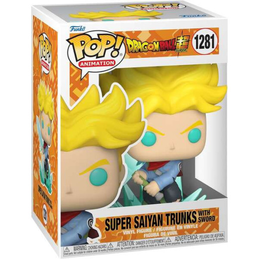 Funko Pop Animacion Dragon Ball Super Saiyan Trunks con Espada - Figura de Vinilo - Altura 9.5cm aprox.