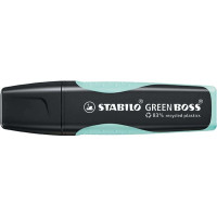 Stabilo Green Boss Pastel Marcador Fluorescente - Fabricado con un 83% de Plastico Reciclado - Trazo entre 2 y 5mm - Recargable - Color Toque de Turquesa