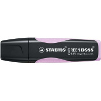 Stabilo Green Boss Pastel Marcador Fluorescente - Fabricado con un 83% de Plastico Reciclado - Trazo entre 2 y 5mm - Recargable - Color Brisa Violeta