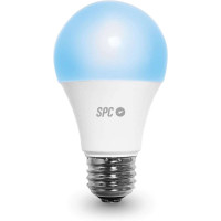 SPC Aura 1050 Bombilla Led Regulable Wi-Fi E27 - Ambientes Personalizables - Control desde la APP SPC Iot - Compatible con Alexa y Google Home - Hogar Inteligente Interconectado - Color Blanco