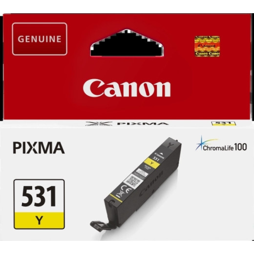 Canon CLI531 Amarillo Cartucho de Tinta Original - 6121C001/CLI531Y