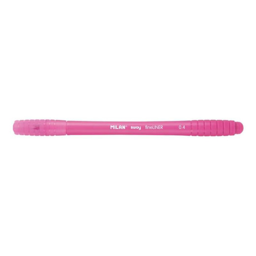 Milan Sway Fineliner Rotulador - Punta Fina 0.4mm - Ergonomico - Tinta al Agua - Color Rosa