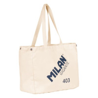 Milan Serie 1918 Gigante 403 Tote Bag Bolsa de Tela - Tamaño 51x40.5x21.5cm - Capacidad 40L - Color Beige