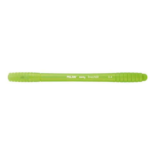 Milan Sway Fineliner Rotulador - Punta Fina 0.4mm - Ergonomico - Tinta al Agua - Color Verde Claro